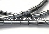 CHE61 15.5 inches 3*9mm column shape hematite beads Wholesale