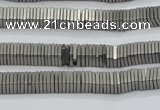 CHE618 15.5 inches 1*2*2mm square matte plated hematite beads