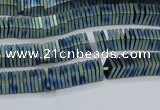 CHE622 15.5 inches 1*2*2mm square matte plated hematite beads