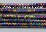 CHE647 15.5 inches 1*2mm tyre plated hematite beads wholesale