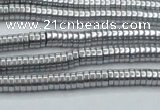 CHE650 15.5 inches 1*3mm tyre plated hematite beads wholesale