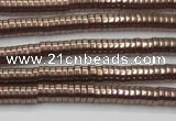 CHE663 15.5 inches 1*4mm tyre plated hematite beads wholesale