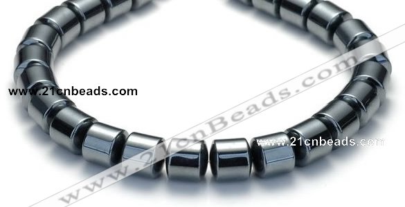 CHE69 15.5 inches 8mm column shape hematite beads Wholesale