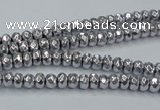 CHE731 15.5 inches 2*3mm faceted rondelle plated hematite beads