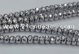 CHE732 15.5 inches 2*4mm faceted rondelle plated hematite beads