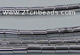 CHE748 15.5 inches 3*5mm tube plated hematite beads wholesale