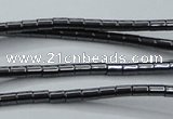 CHE755 15.5 inches 2*2.5mm tube hematite beads wholesale