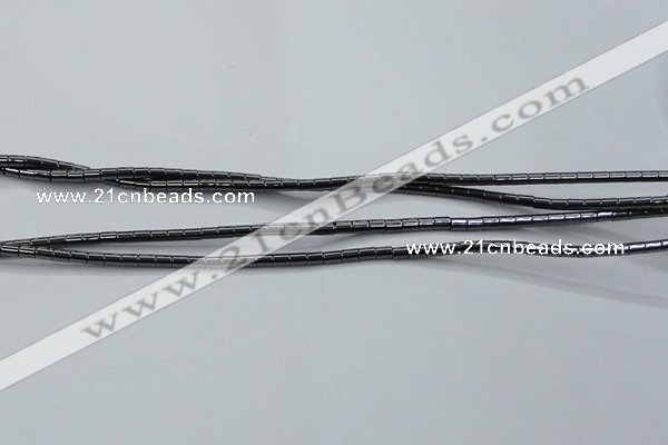 CHE755 15.5 inches 2*2.5mm tube hematite beads wholesale