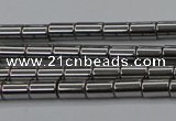 CHE767 15.5 inches 3*5mm tube plated hematite beads wholesale