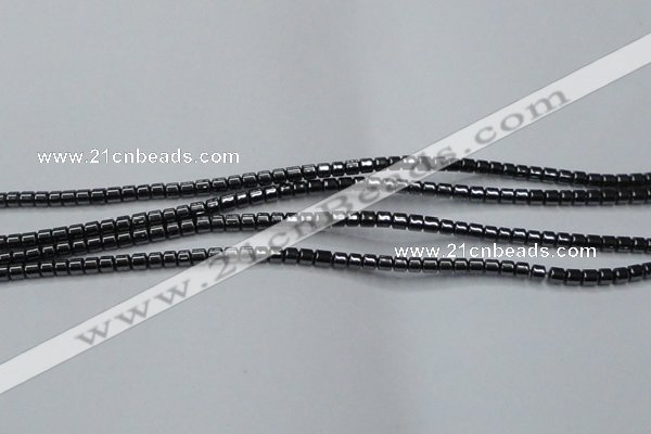 CHE772 15.5 inches 2*2mm drum hematite beads wholesale