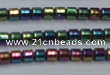 CHE780 15.5 inches 2*2mm drum plated hematite beads wholesale