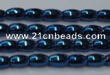 CHE799 15.5 inches 3*5mm rice plated hematite beads wholesale