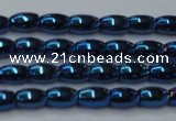 CHE799 15.5 inches 3*5mm rice plated hematite beads wholesale