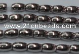 CHE802 15.5 inches 4*6mm rice plated hematite beads wholesale