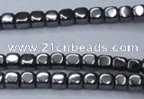 CHE818 15.5 inches 4*4mm dice hematite beads wholesale