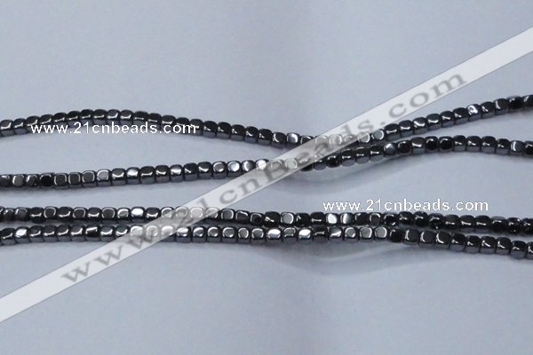 CHE818 15.5 inches 4*4mm dice hematite beads wholesale