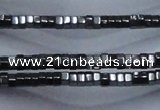 CHE820 15.5 inches 2*2mm hexagon hematite beads wholesale