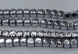 CHE850 15.5 inches 2*2mm dice platedhematite beads wholesale