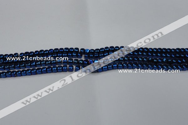 CHE851 15.5 inches 2*2mm dice platedhematite beads wholesale