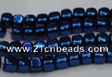 CHE859 15.5 inches 3*3mm dice platedhematite beads wholesale