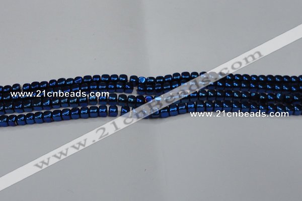 CHE859 15.5 inches 3*3mm dice platedhematite beads wholesale