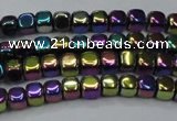 CHE860 15.5 inches 3*3mm dice platedhematite beads wholesale