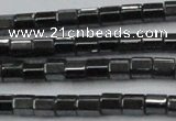 CHE885 15.5 inches 2*2mm faceted tube hematite beads wholesale