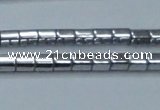 CHE886 15.5 inches 2*2mm faceted tube plated hematite beads wholesale