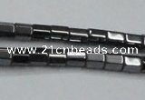 CHE895 15.5 inches 3*3mm faceted tube hematite beads wholesale