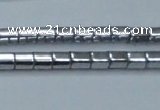 CHE896 15.5 inches 3*3mm faceted tube plated hematite beads wholesale