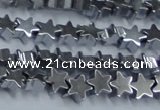 CHE945 15.5 inches 6mm star plated hematite beads wholesale