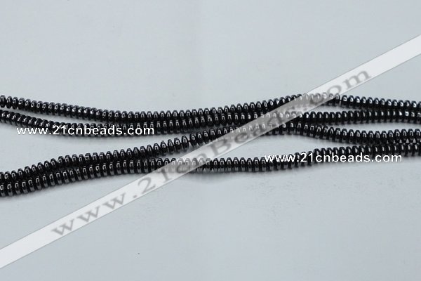 CHE961 15.5 inches 1.5*3mm rondelle hematite beads wholesale