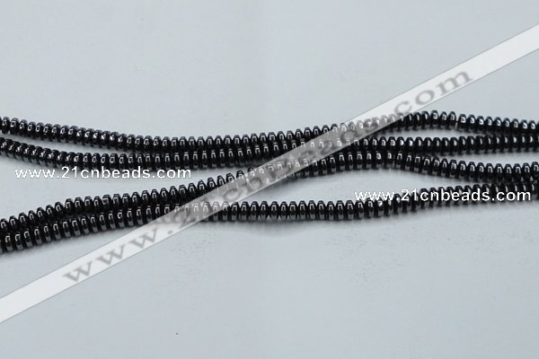 CHE966 15.5 inches 2*4mm rondelle hematite beads wholesale