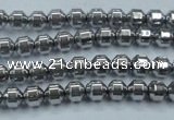 CHE972 15.5 inches 4*4mm plated hematite beads wholesale