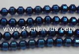 CHE977 15.5 inches 4*4mm plated hematite beads wholesale