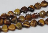 CHG05 15.5 inches 8*8mm heart yellow tiger eye beads wholesale