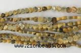 CHG101 15.5 inches 6mm flat heart crazy lace agate gemstone beads wholesale