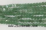 CHG114 15.5 inches 6mm flat heart green aventurine beads wholesale