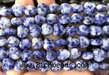 CHG167 15 inches 12mm heart blue spot stone beads wholesale