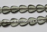 CHG18 15.5 inches 10*10mm heart synthetic smoky quartz beads wholesale