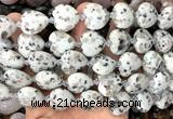 CHG210 15 inches 20mm heart sesame jasper beads wholesale