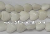 CHG22 15.5 inches 10*10mm heart shell beads wholesale