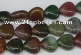 CHG24 15.5 inches 10*10mm heart Indian aventurine beads wholesale