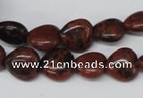 CHG36 15.5 inches 12*12mm heart mahogany obsidian beads wholesale