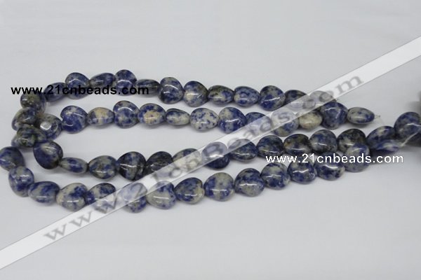 CHG43 15.5 inches 14*14mm heart sodalite gemstone beads wholesale