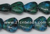 CHG61 15.5 inches 16*16mm heart dyed chrysocolla beads wholesale