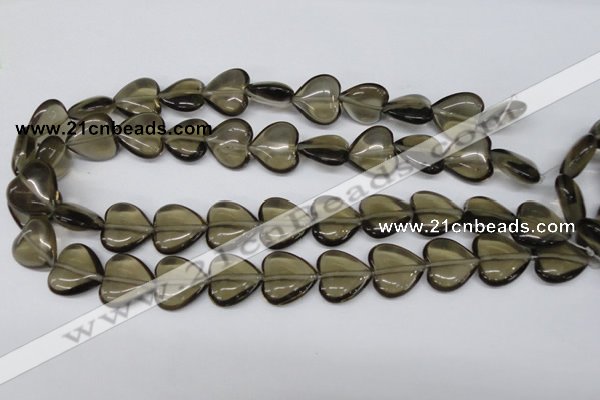 CHG65 17*17mm heart synthetic smoky quartz beads wholesale