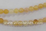 CHJ01 15.5 inches 4mm round honey jade stone beads wholesale