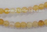 CHJ02 15.5 inches 6mm round honey jade stone beads wholesale