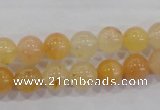 CHJ03 15.5 inches 8mm round honey jade stone beads wholesale